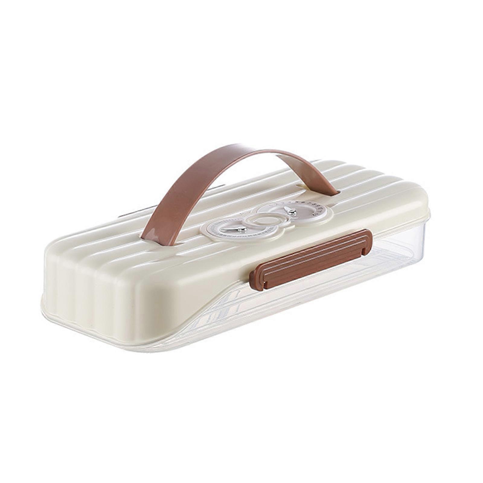 Stackable Dumpling Storage Box With Date Timer for Freezer Use Clear Food Container Set for Kitchen Organization