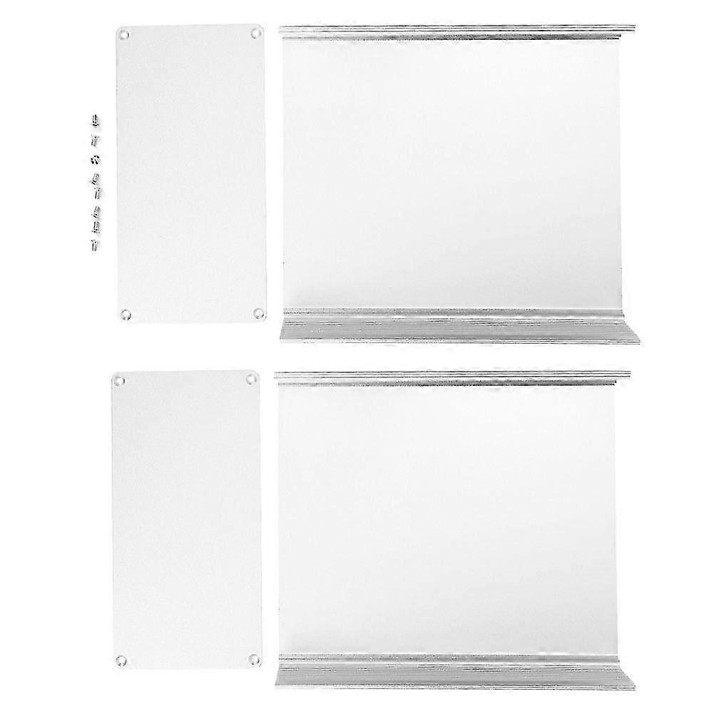 Aluminum Project Box Matte Silver Split Type DIY Electronic Enclosure Case 80x160x180mm