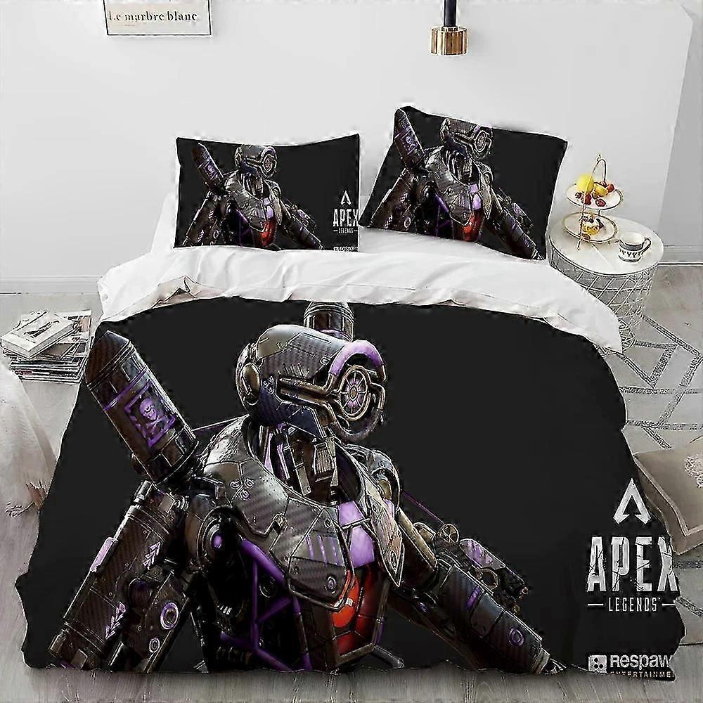 o994 Lençóis A-Apex Legends Jogo GamerComforter Conjunto de Cama, Capa de Edredão Conjunto de Cama Capa de Colcha Fronha, Tamanho Conjunto de Cama Lençóis fVV994