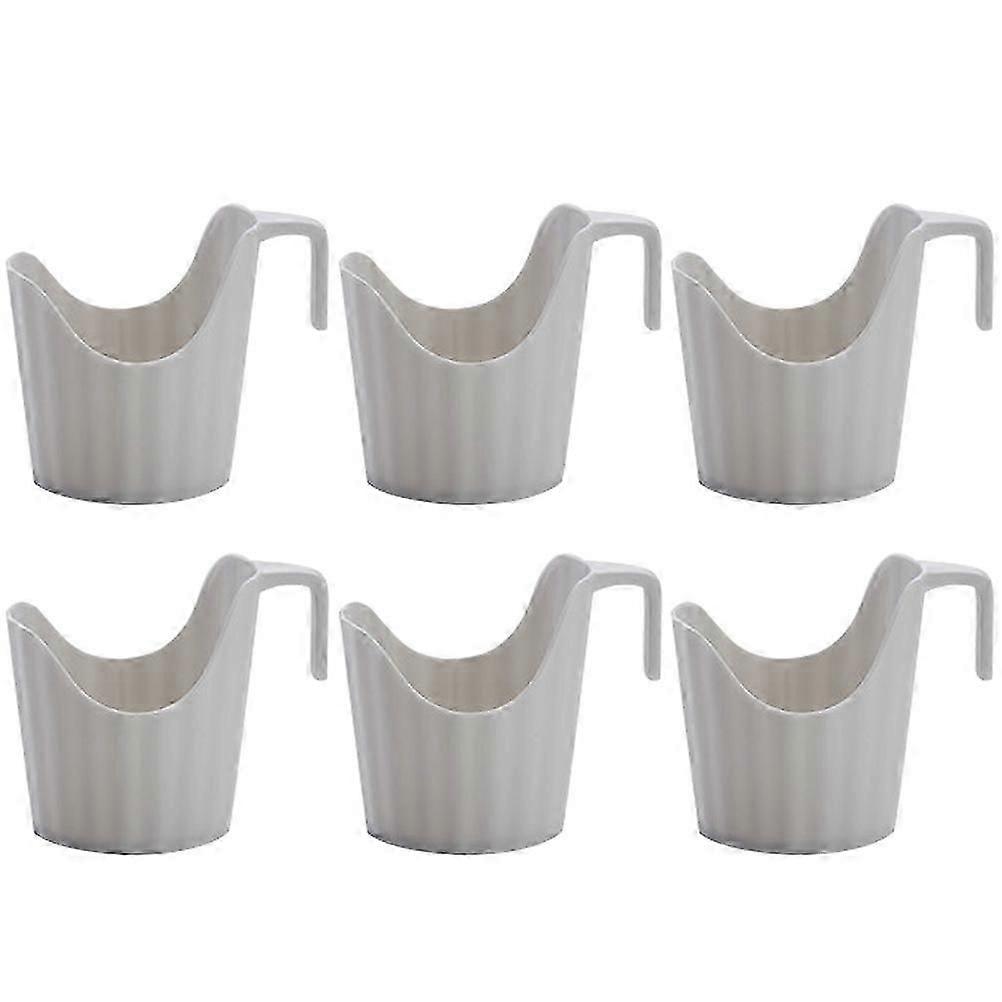 6 قطع حامل أكواب مضاد للحروق حامل فنجان قهوة بلاستيكي حامل أكواب يمكن التخلص منه- Yvan