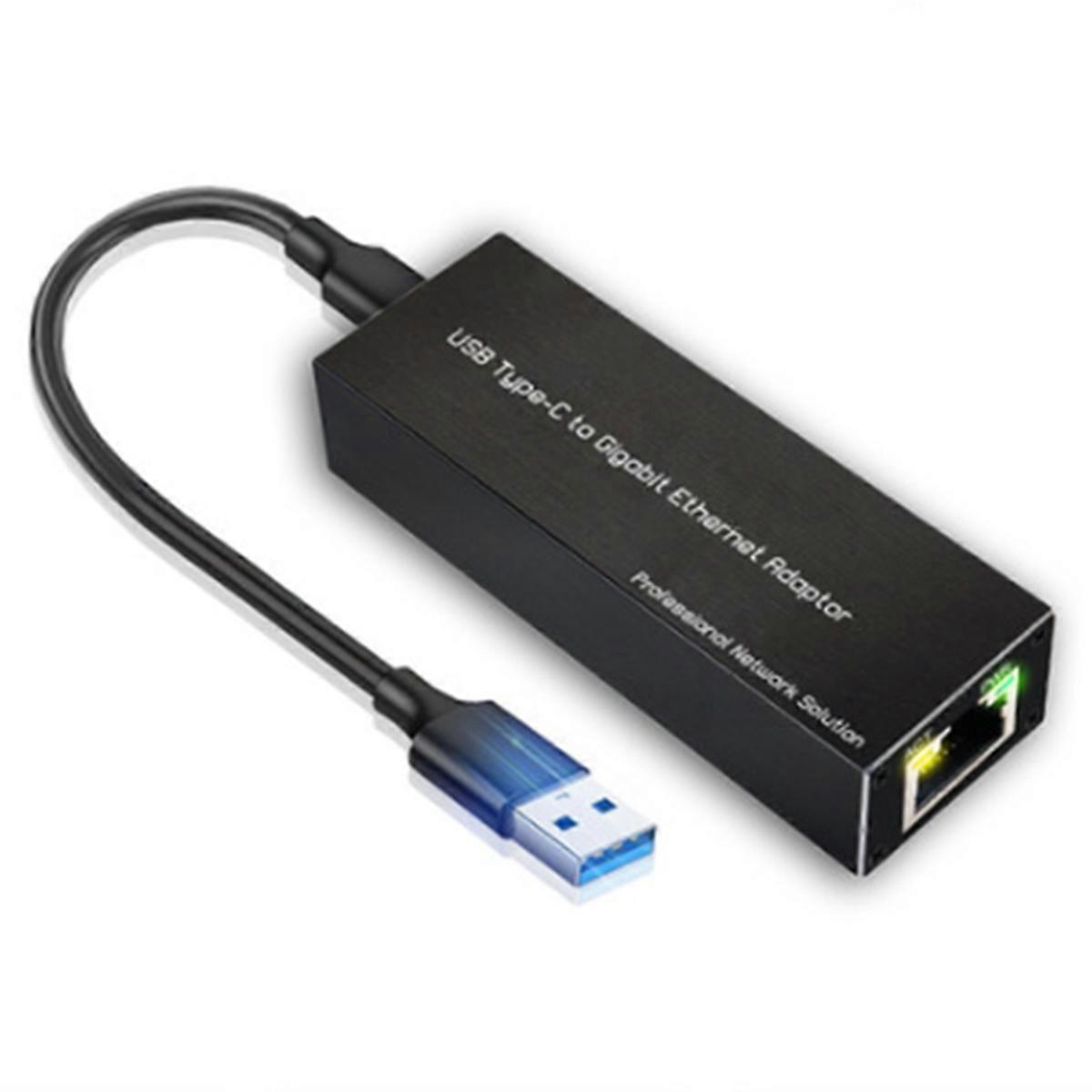USB-C auf RJ45 Gigabit Ethernet Adapter USB3.0 Typ-C auf 10/100/1000Mbps RJ45 Netzwerkkarte