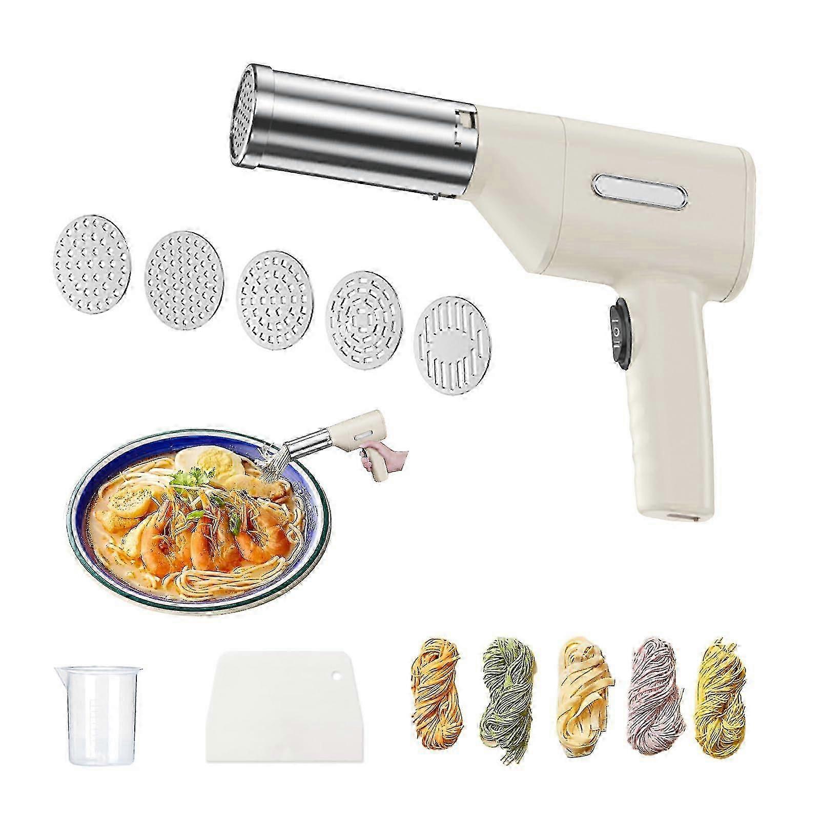 Electric Pasta Makers-Portable Handheld Automatic Mixers-Pasta Guning-Pasta Noodle Ramen Maker Machine-Automatic Portable Handheld Noodle Maker Machin