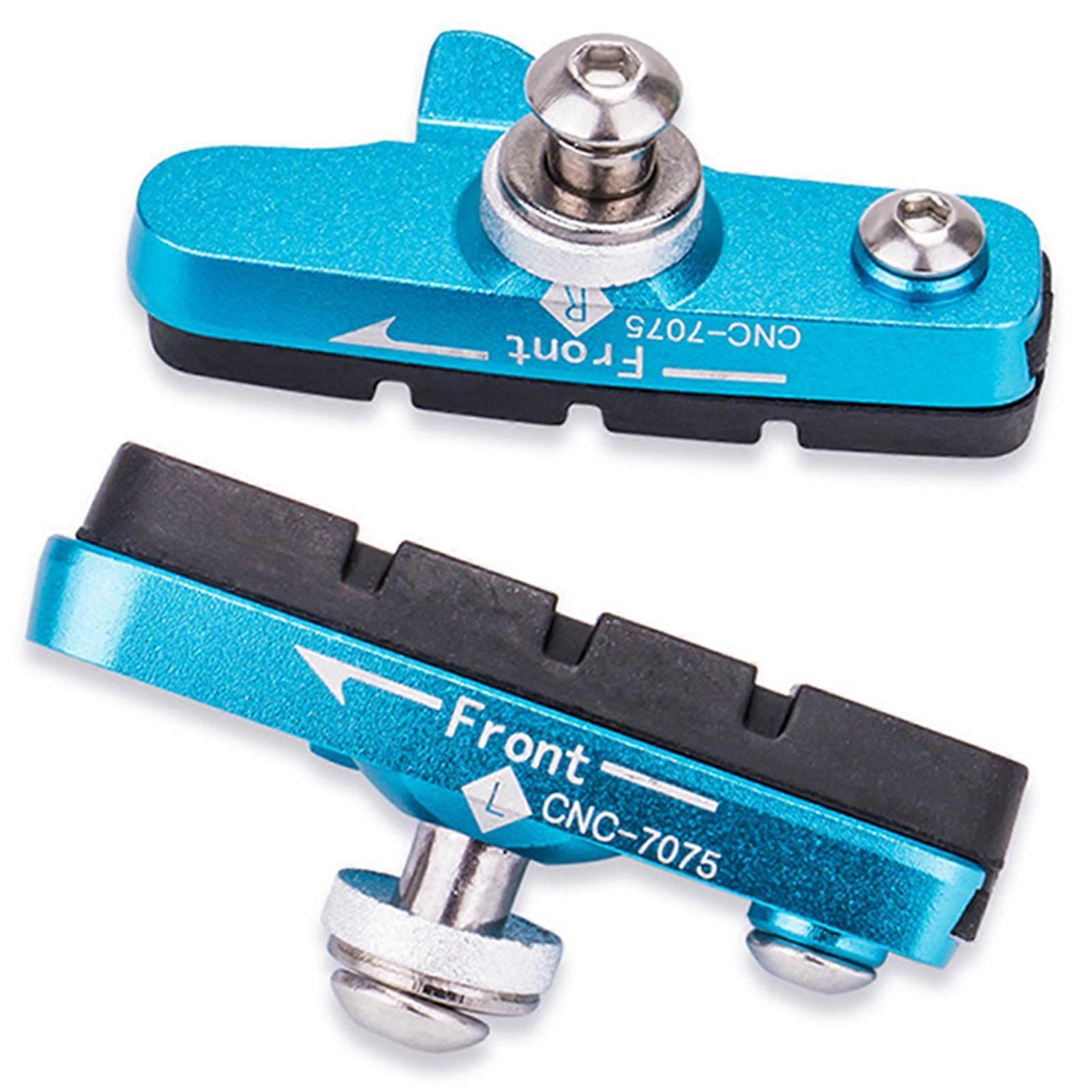 2pcs Aluminium Alloy Road Brake Block All-weather Brake Block for Bike
