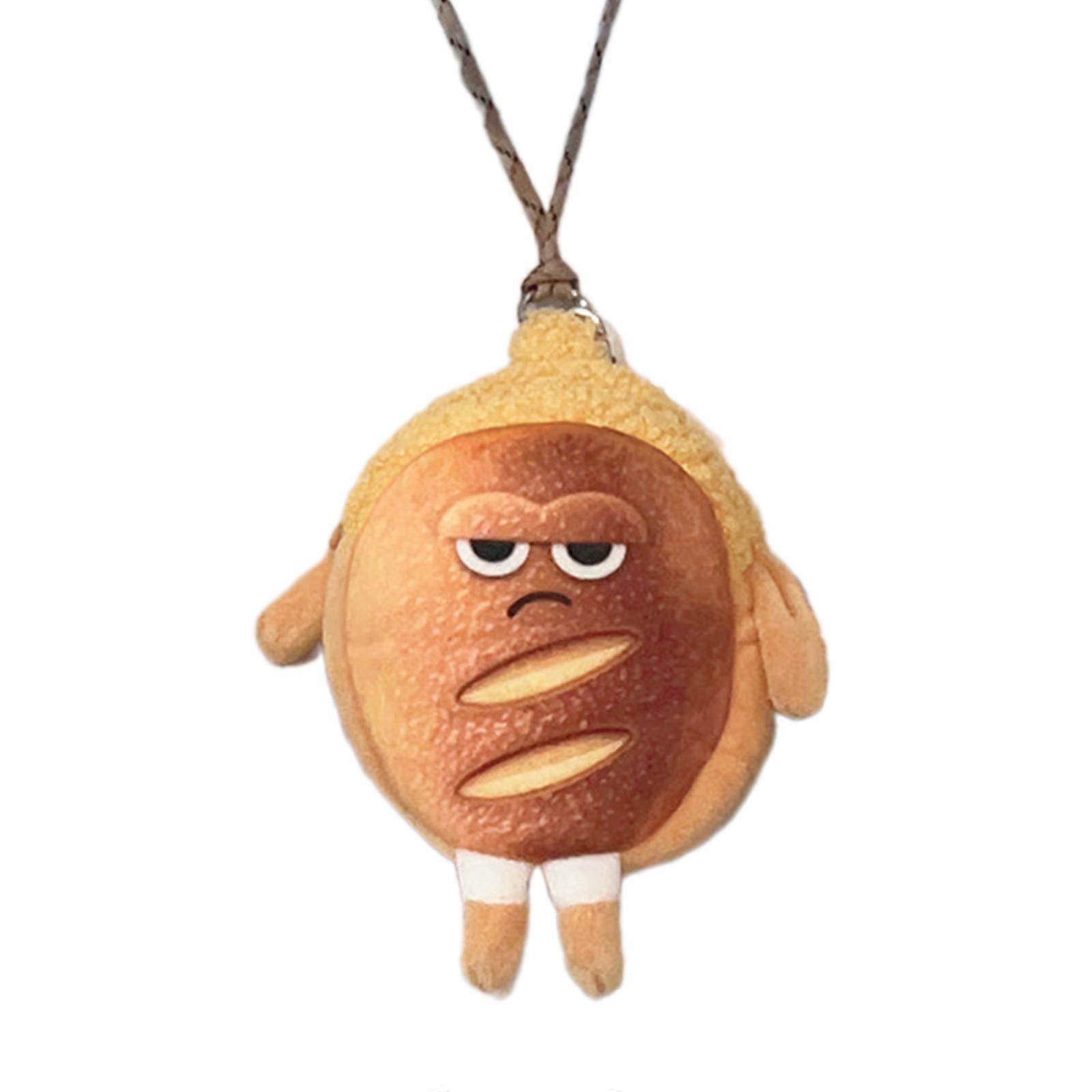 Coin Change Zipper Wallet Toast Bread Shape Coin Purse for Kids Key Bag Cartoon Wallet Coin Bag Small Headset Pouch