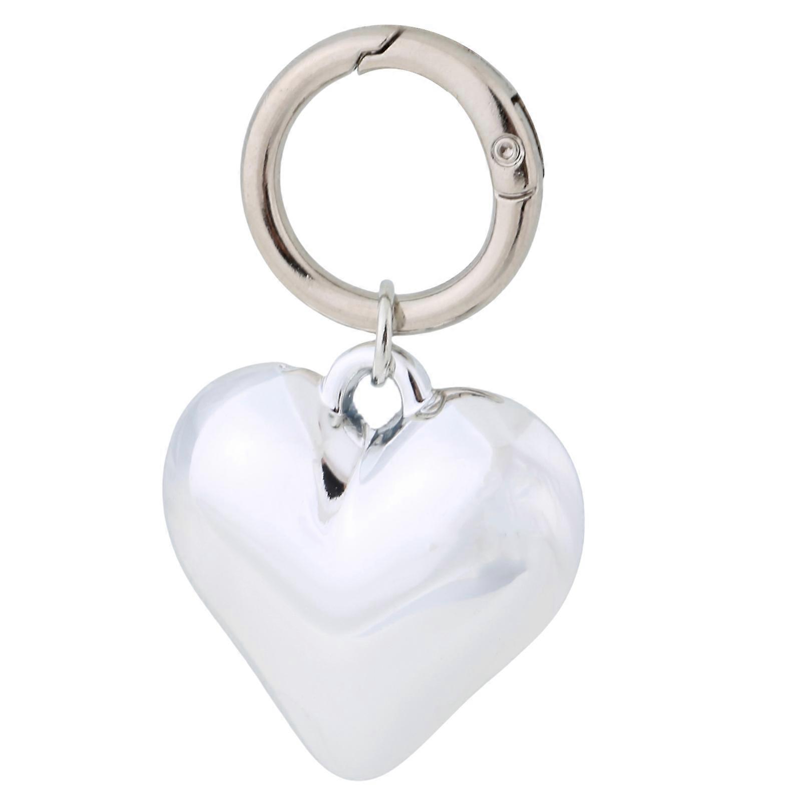 Stylish Heart Pendant Star and Heart Keychain Portable Key Holder Decorative Sturdy Alloy Car Keyring for Bag Accessory