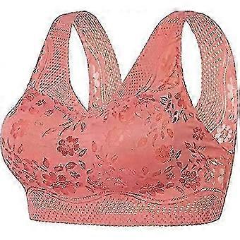 "Sutiã anti-flacidez feminino para mulheres Sutiã de correção de postura respirável Push Up Bras XX-Large Vermelho Melancia