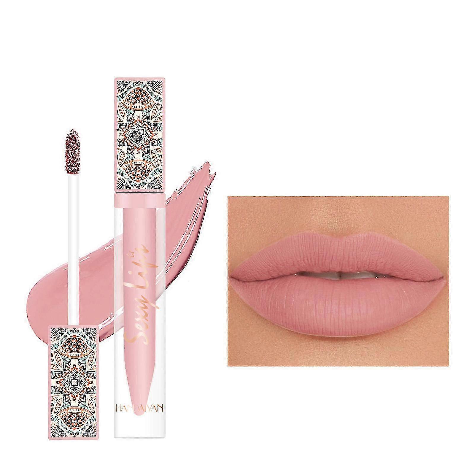 Νέο στυλ Matte Tint Lip Glaze Αδιάβροχο αντικολλητικό δώρο γενεθλίων Cup Lip Gloss