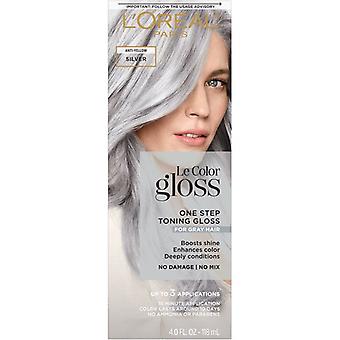 L'oreal Paris Le Color Gloss One Step In-shower Toning Gloss, Silber, 4 fl oz