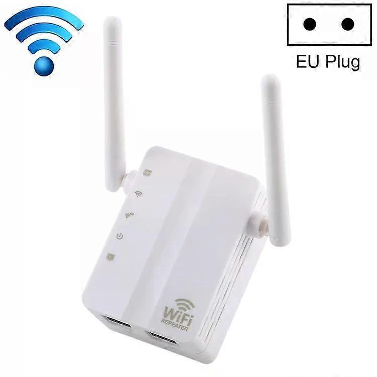 Wireless-N Range Extender-300Mbps,2 External Antennas,EU Plug-White
