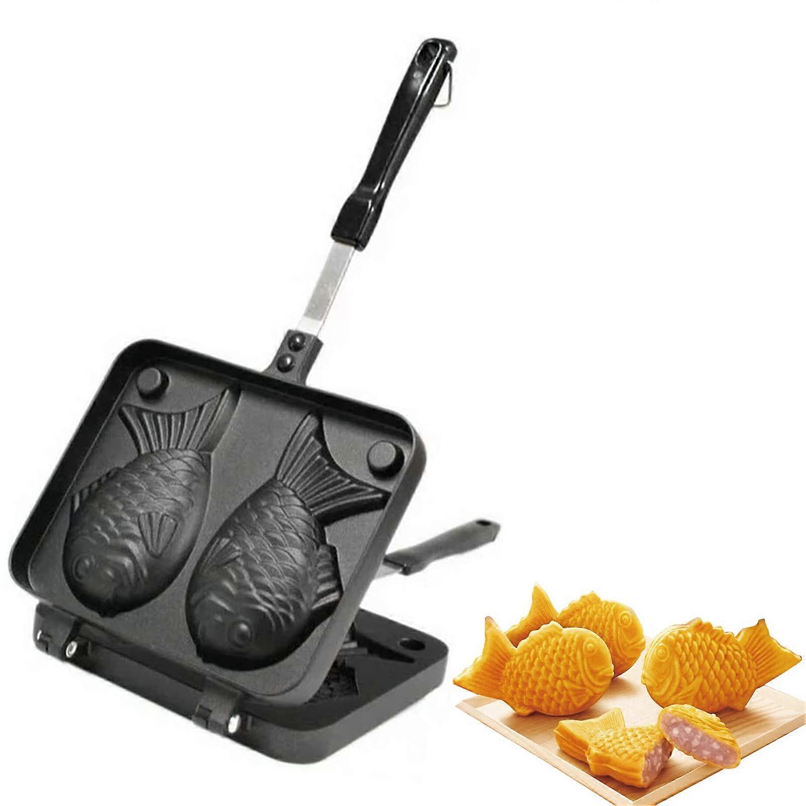 Non Stick Double Pan Cake Pan for Pancake Making Open Fire Heated