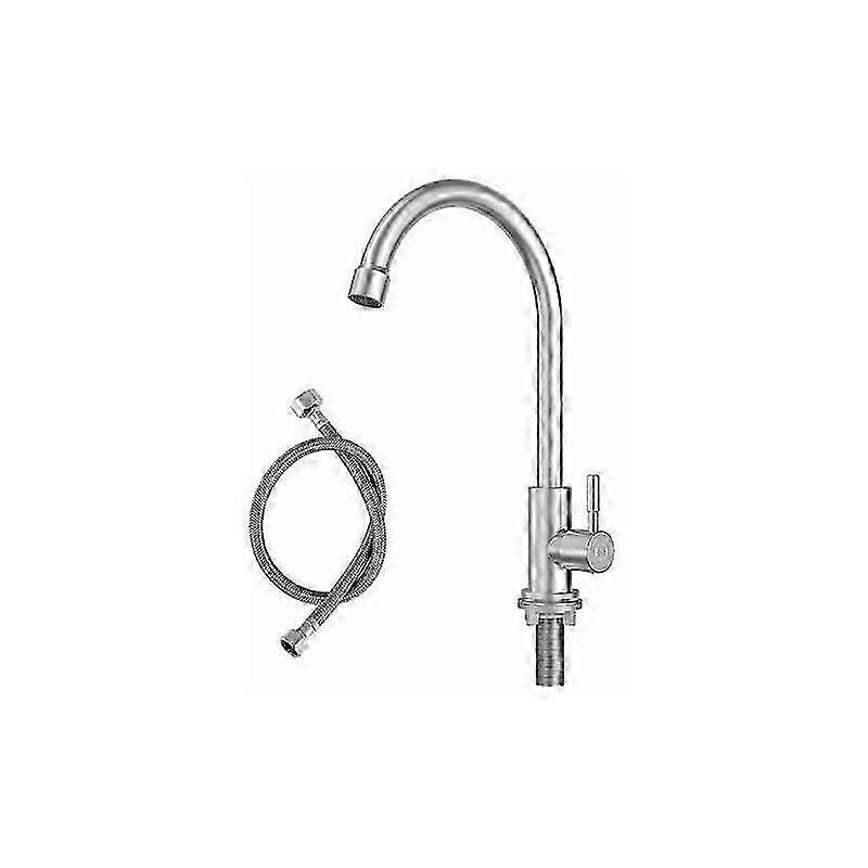 Single Cold Use Stainless Steel Kitchen Faucet for Cold Water