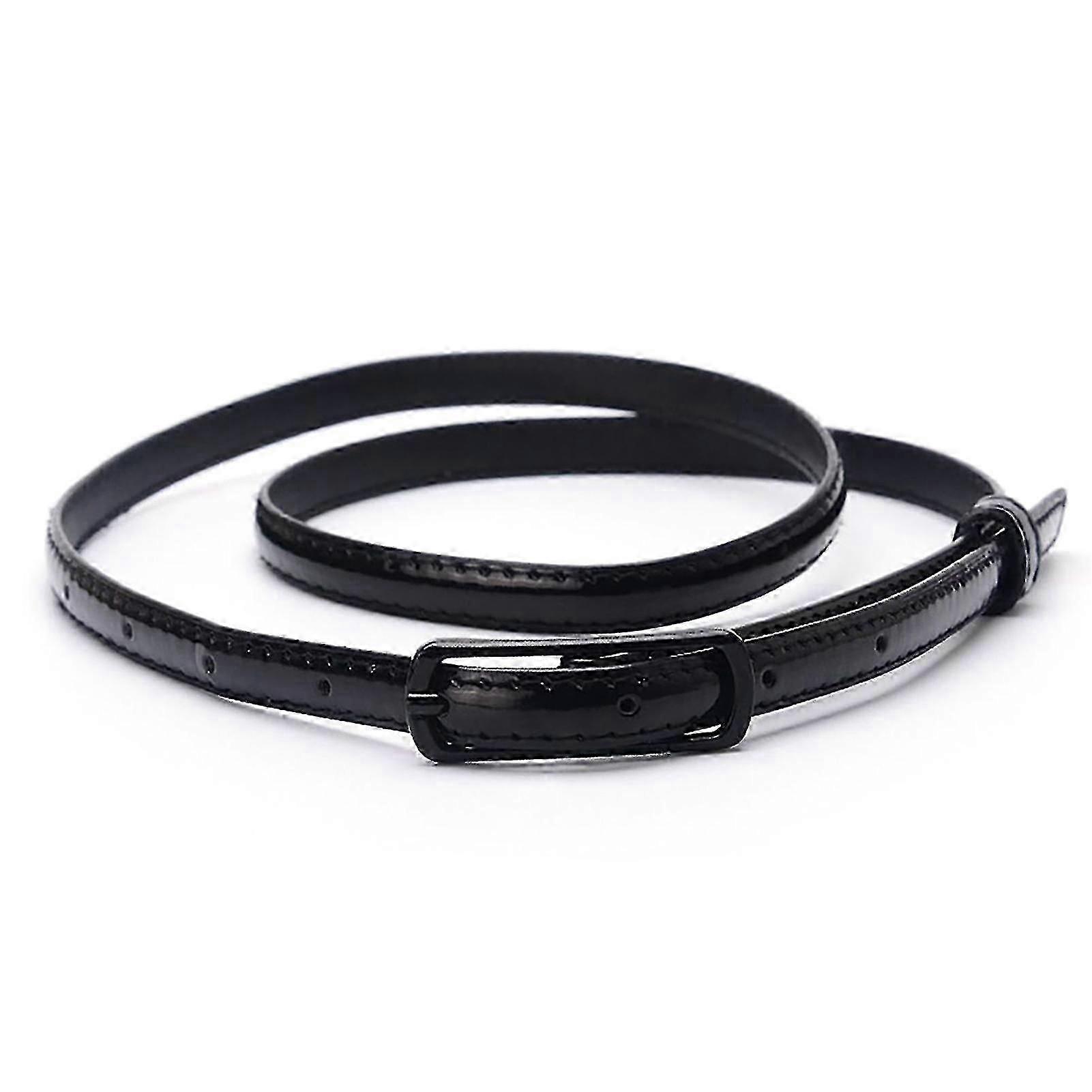 Ceinture fine ajustable en similicuir pour femme