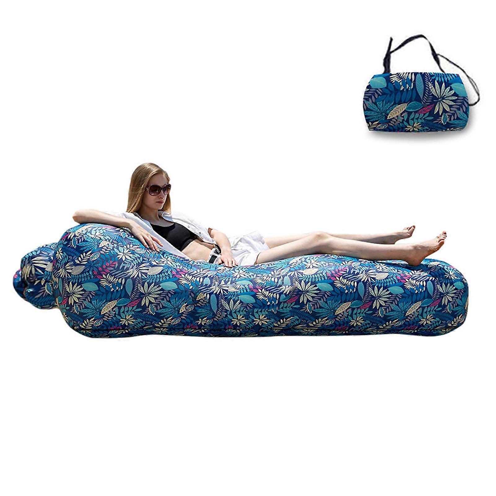 Inflatable Lazy Sofa Bed Convenient to Carry and Store Air Mattress for Backpacking Tent Hammock