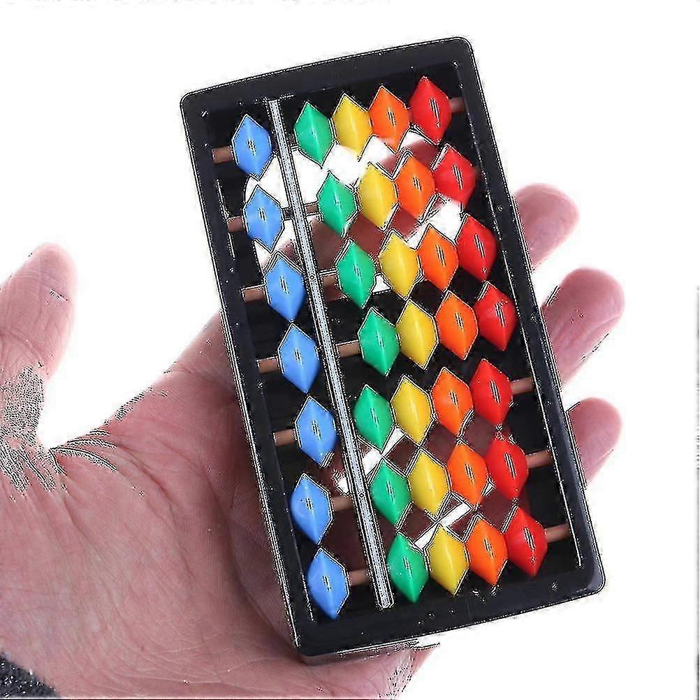 Mini Plastic Abacus Arithmetic 7 Digits Kids Maths Abacus Educational Toys Tw