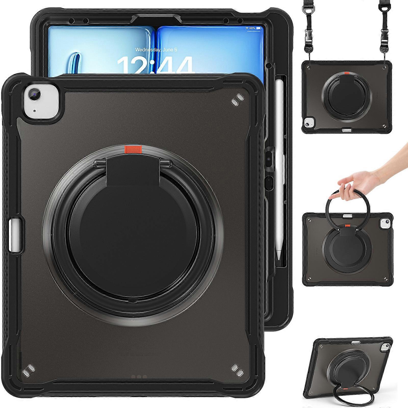 Heavy Duty Hybrid Tablet Case with Handle & Strap