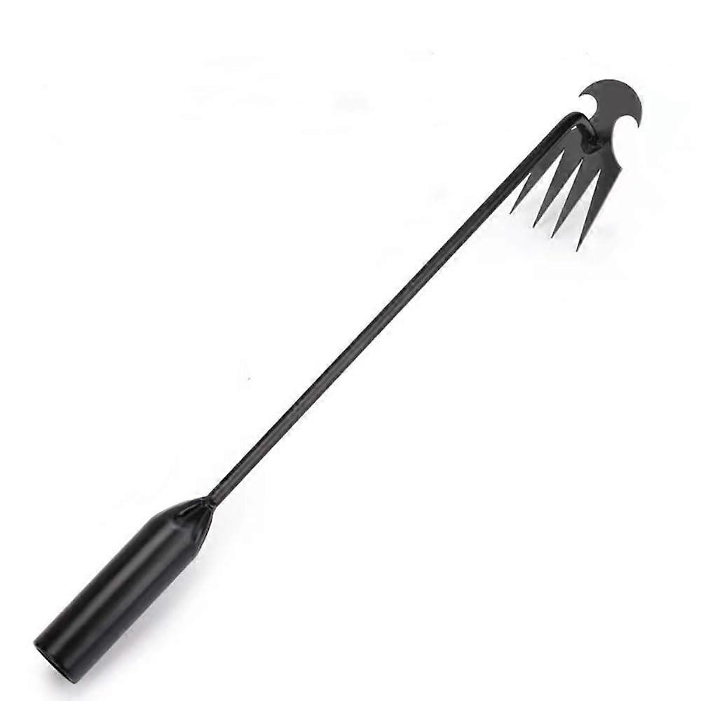 SK5 steel forged weeder tools, 4 teeth dual purpose weeder, gardening hand weeder with long handle