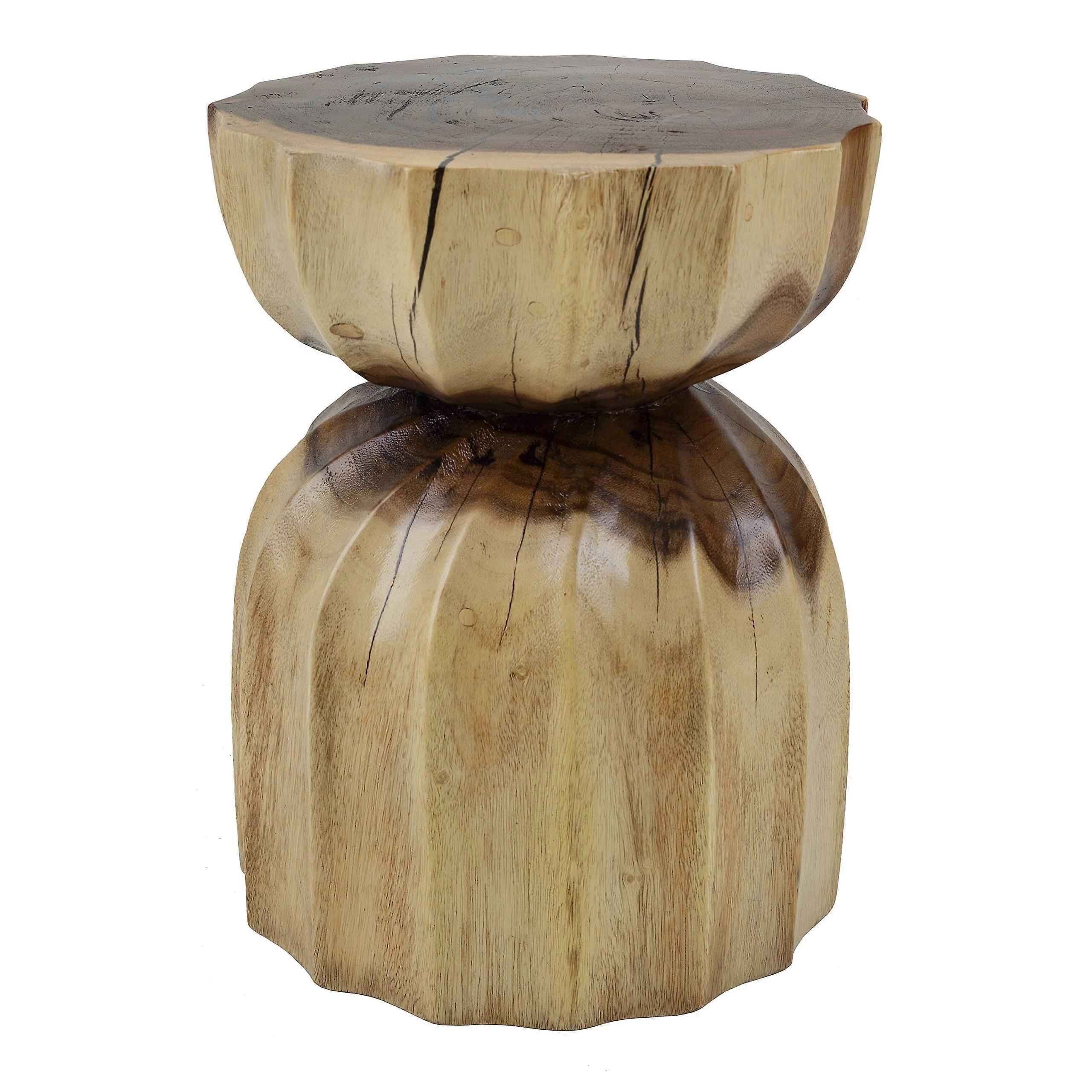 npd faux furniture and more Aida Trembesi, Natural Side/End Table