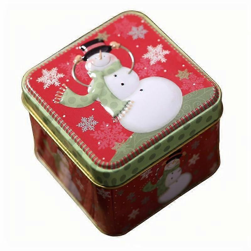 Christmas Gift Tank Candy Tin Box Santa Claus Style Exquisite Nice Cute Not Deform Sugar Jar Buckets