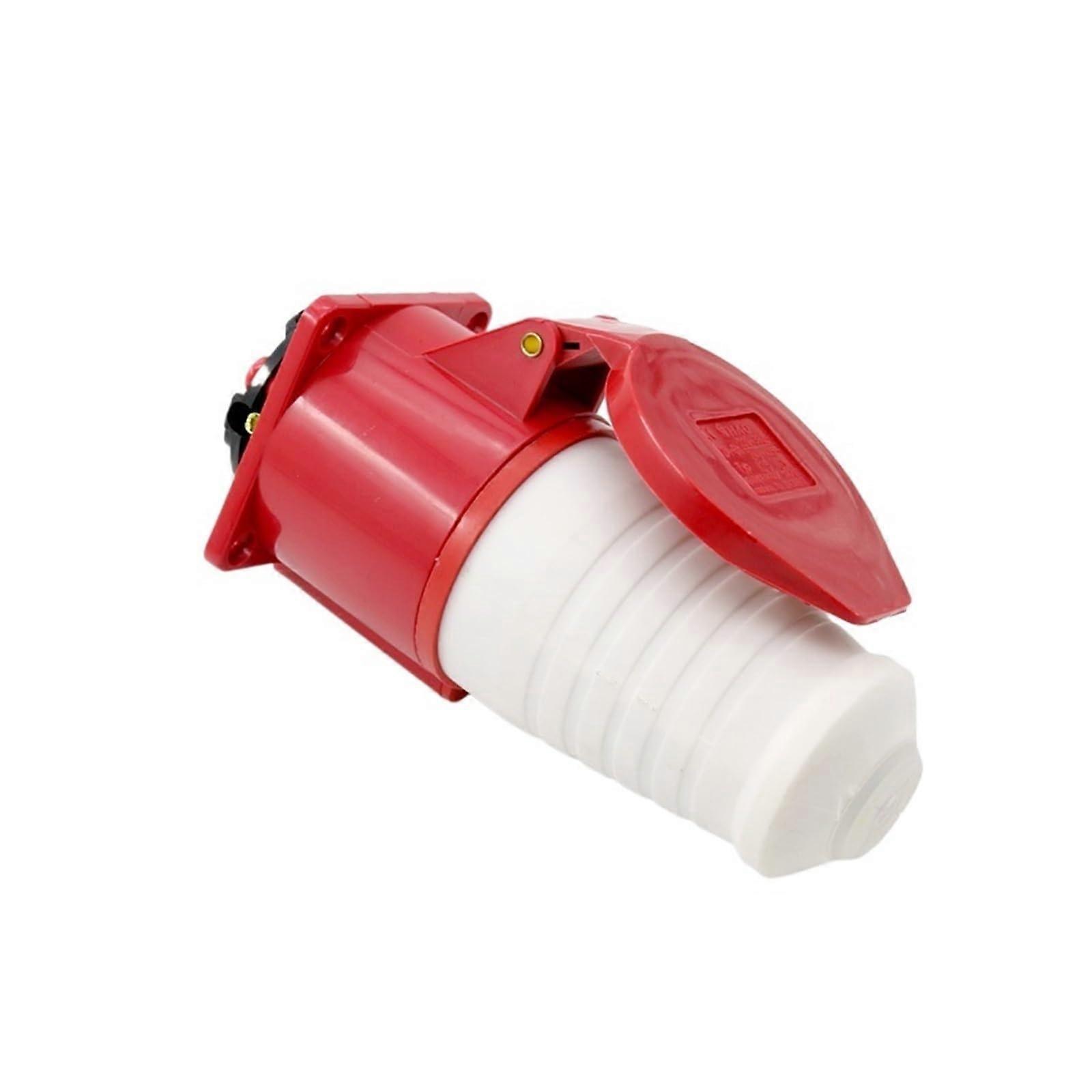 Industrial Aviation and Socket Connector 3-pin 4-pin 5-pin 32A Concealed Aviation Docking(4 core red)