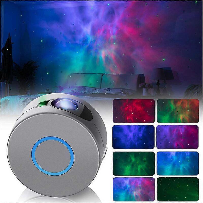 LED Night Light Projector, 2 in 1 Starry Sky Night Light with Remote Control/15 Lighting Modes, Moving LED Projection Lamp, Festival Party Decor Atmos