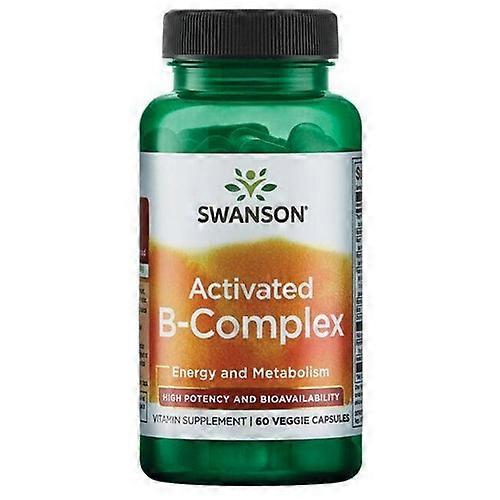 Swanson Vitamins Activated B-Complex High Potency And Bioavailability, 60 Veg Caps
