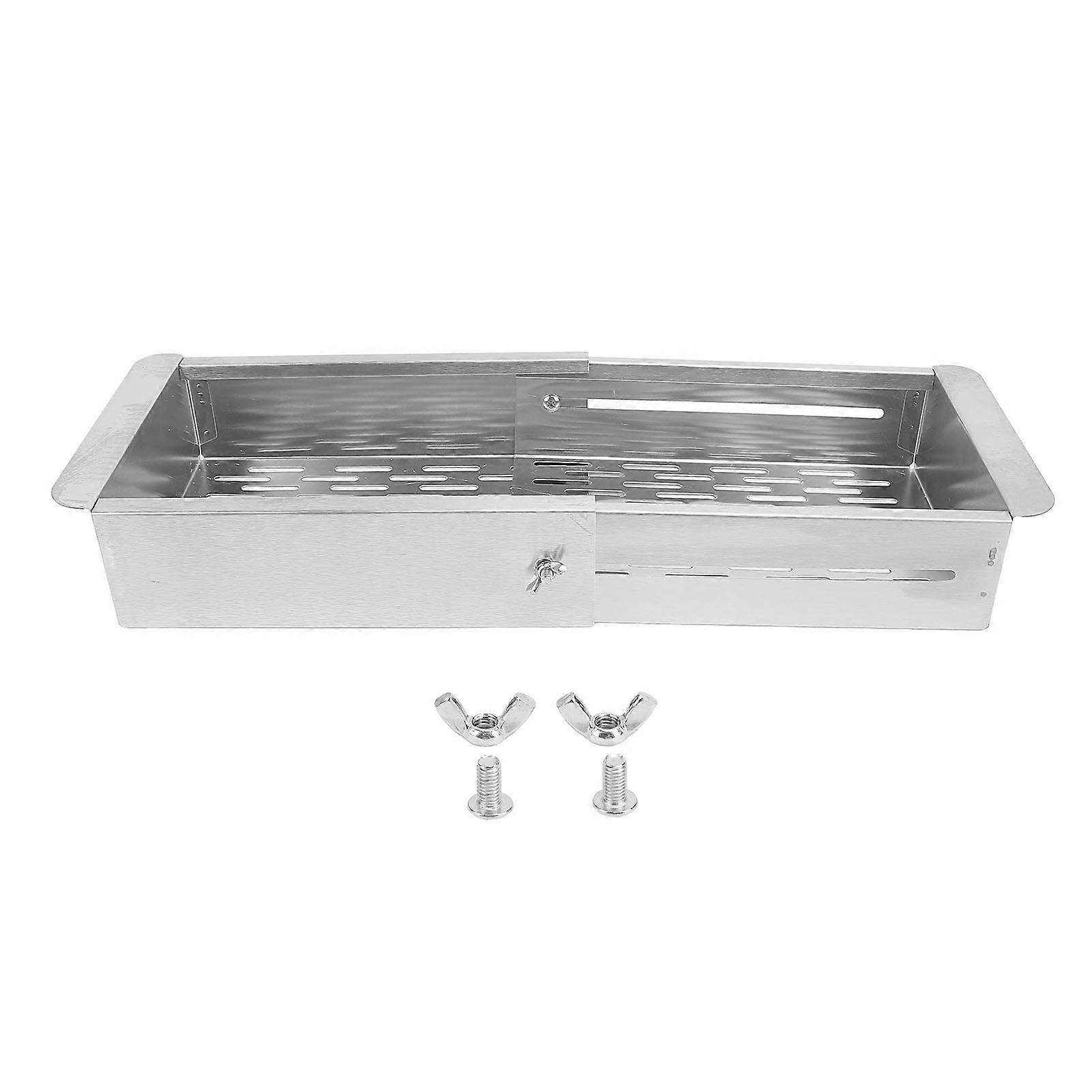 Drying Rack Retractable 304 Stainless Steel Space Saving Dish Sink Drainer for Vegetable Fruit Kitchenware