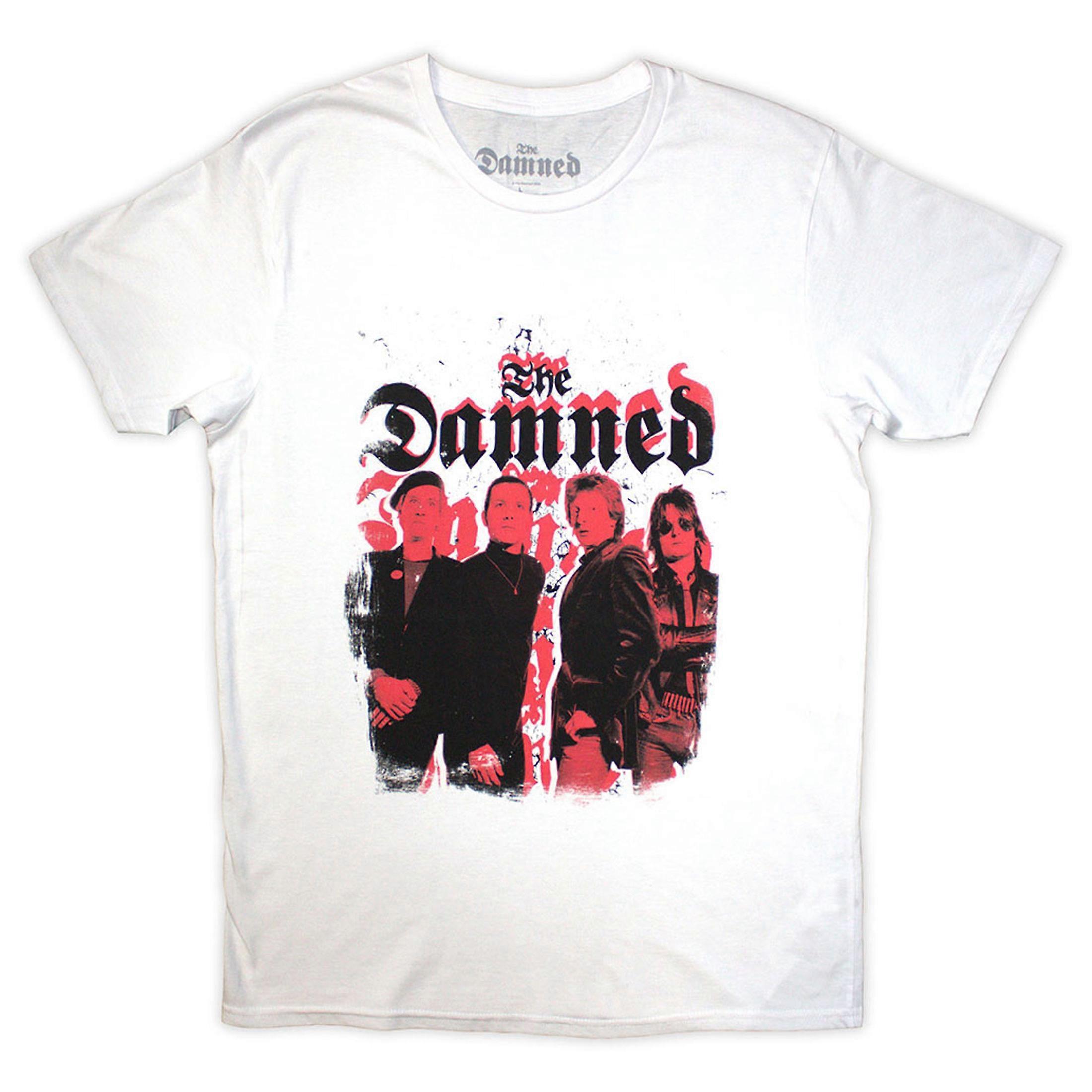 The Damned Repeat Logo Photo T Shirt