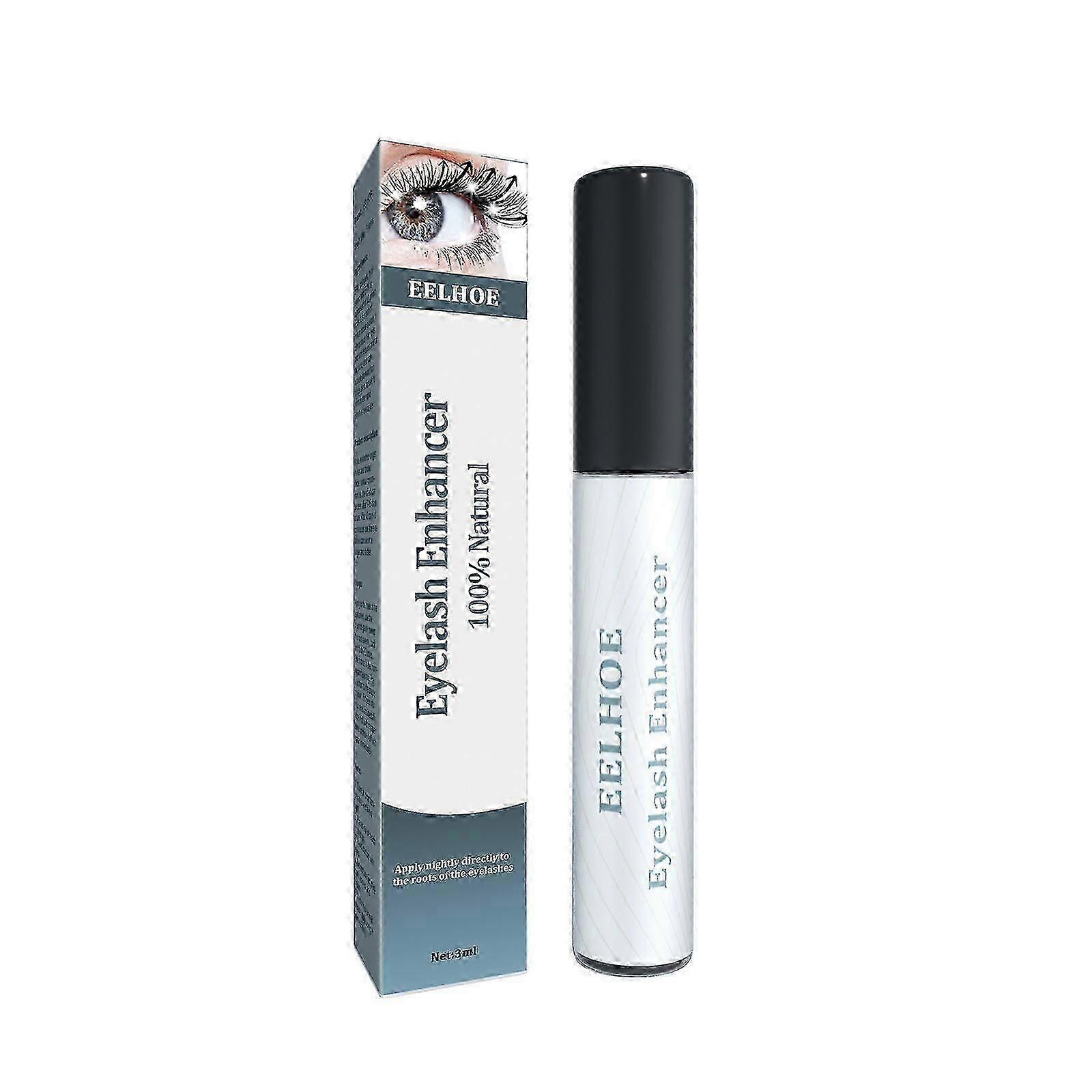 Eelhoe Eyelash Liquid Black Curled Eyelashes Eyebrows Natural Beautiful Eyelash Liquid Moisturizing Traceless Long Eyelash Liquid -3Ml