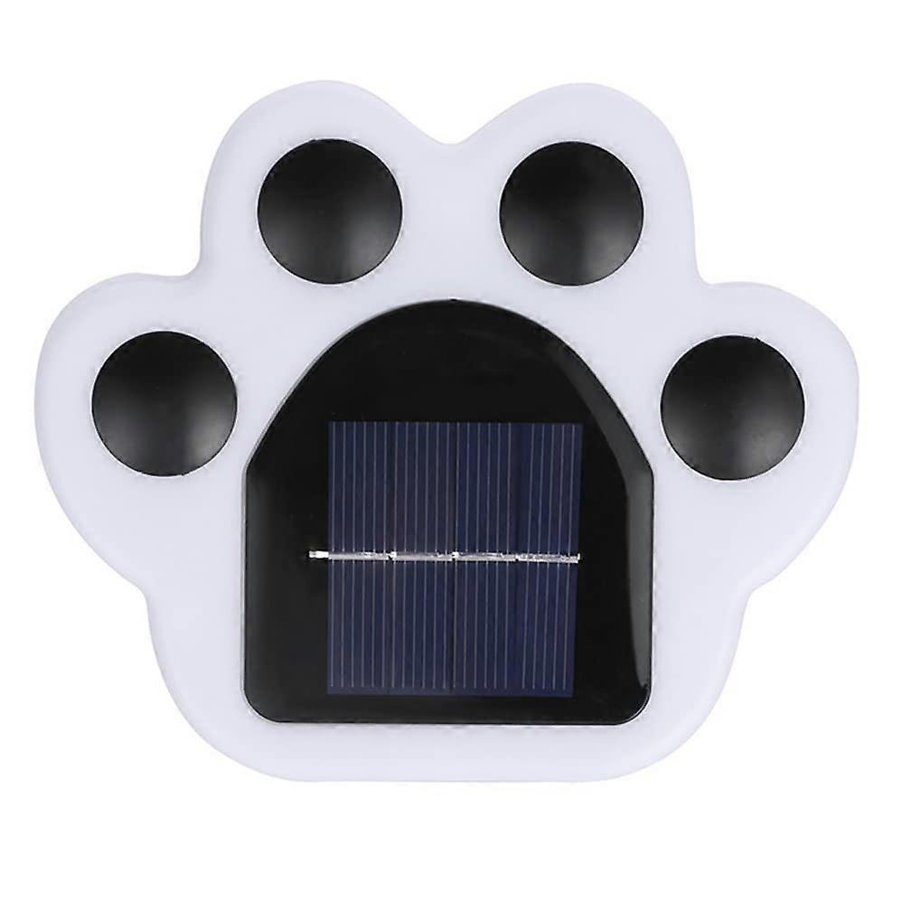 Outdoor Solar Lights, Automatic 7 Color Changing Solar Paw Print Lights, Rechargeable