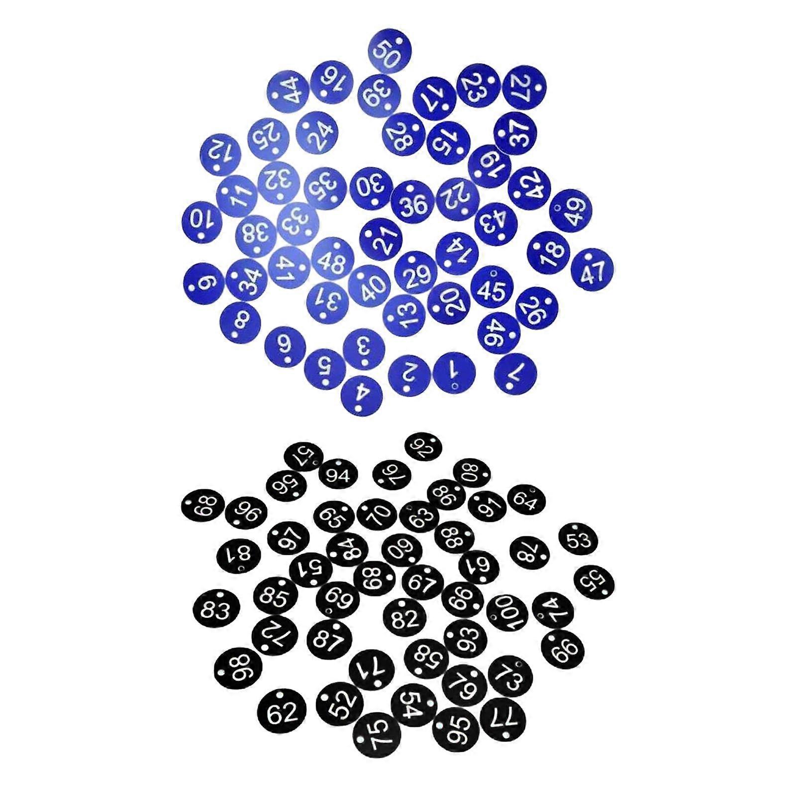 100x Protable Number Tag for Hotel Warehouse Dormitory Keys