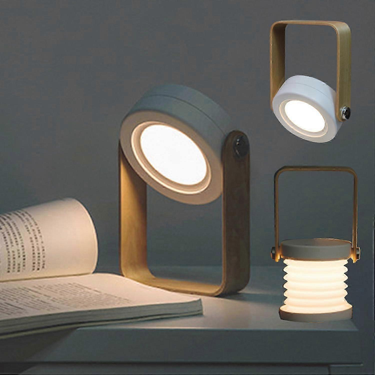 Table Lamp for Bedroom, 3 Way Dimmable Touch Lamp Night light Table Lamp Folding USB Light Camping Lantern, Desk Lamps for Home Office Reading Light