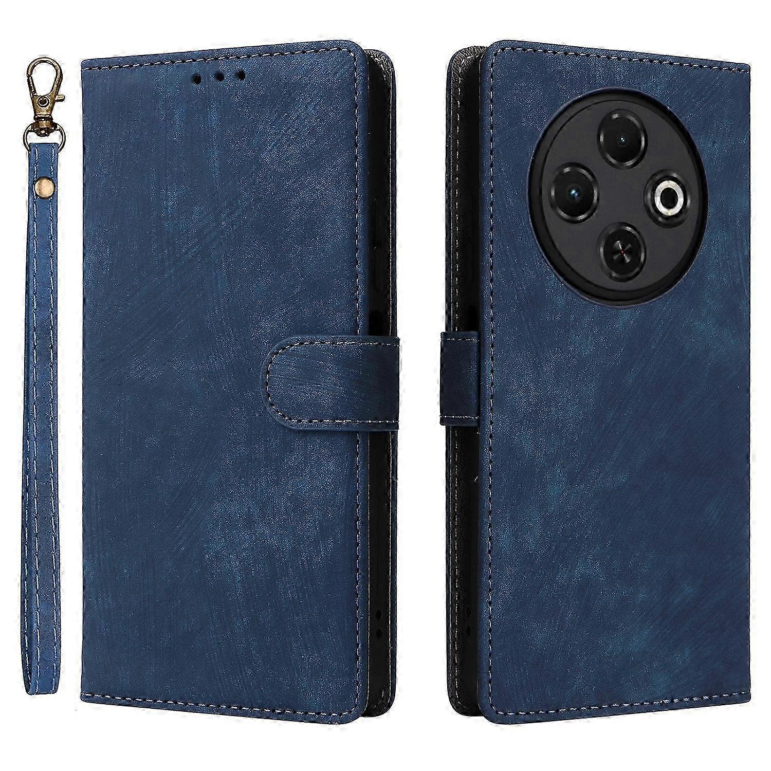 PU Leather Cover for TECNO Spark 30C 4G with RFID Blocking Stand Function and View Accessory