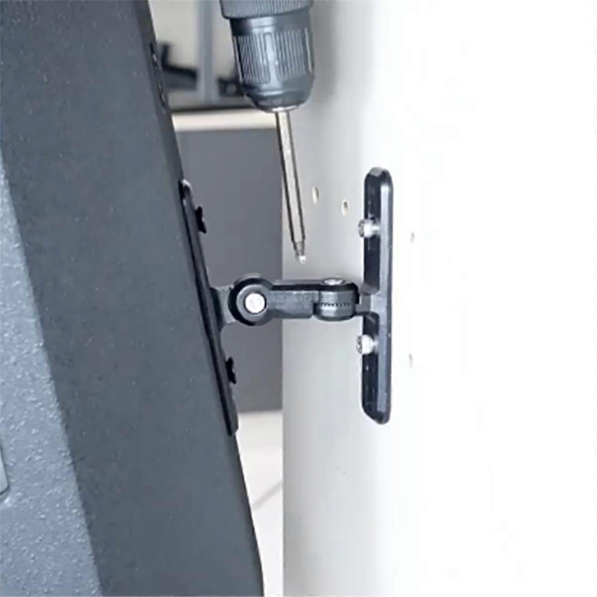 1pair GU15II Universal 304 الفولاذ المقاوم للصدأ مكبر صوت قوس الحائط جبل حامل الصوت صندوق الصوت Ra