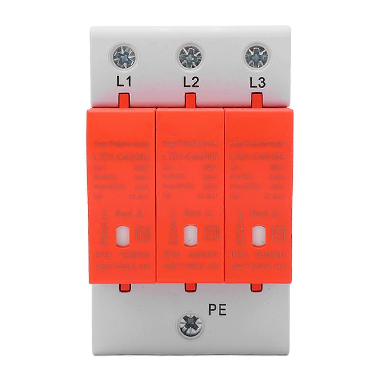 Surge Protective Device Voltage Protection Arrester Protector 385V AC 20‑40KA for Home