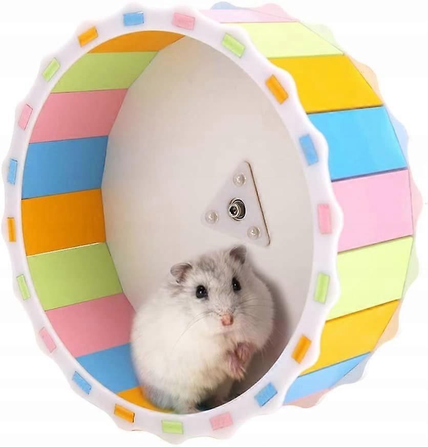 Wooden Carousel With A Hamster Mouse 14.5 Cm