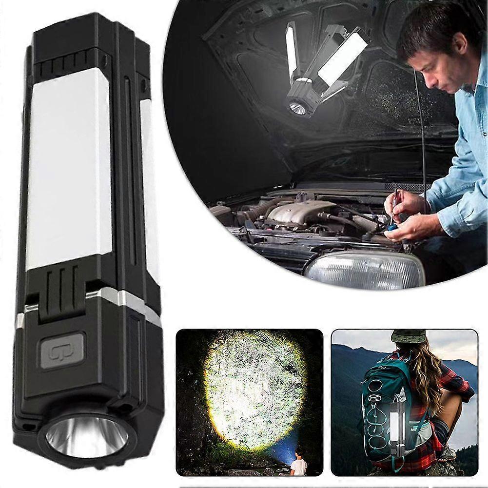 Camping Lantern Portable Tent Lamp Collapsible LED Blades Bulb Flash Light 3000mAh Rechargeable Pocket Torches