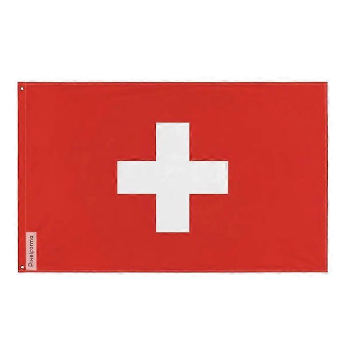 Swiss Flag – 128 x 192 cm – Polyester – Iron Grommets – Durable
