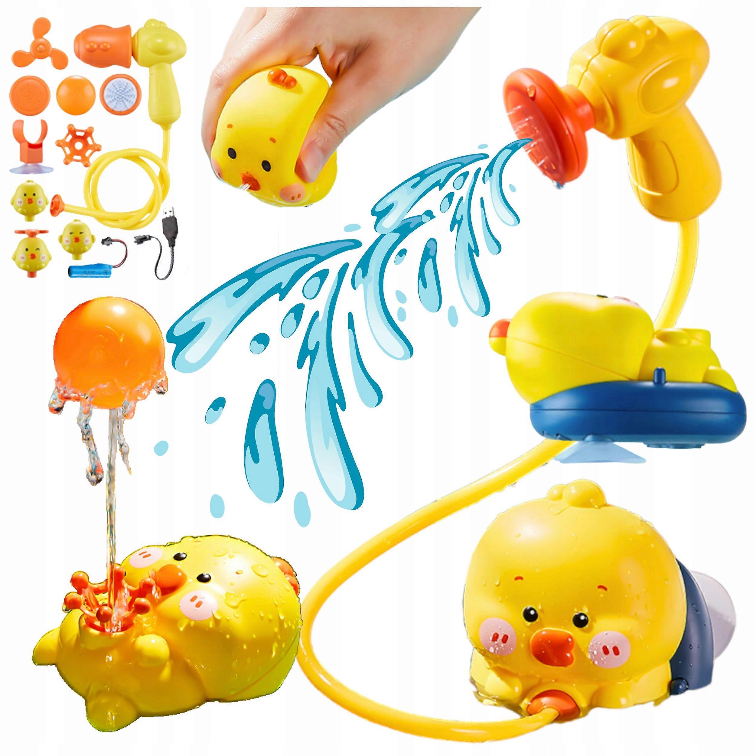 Bathing Duck Floating Fountain For Children Water Running Functions