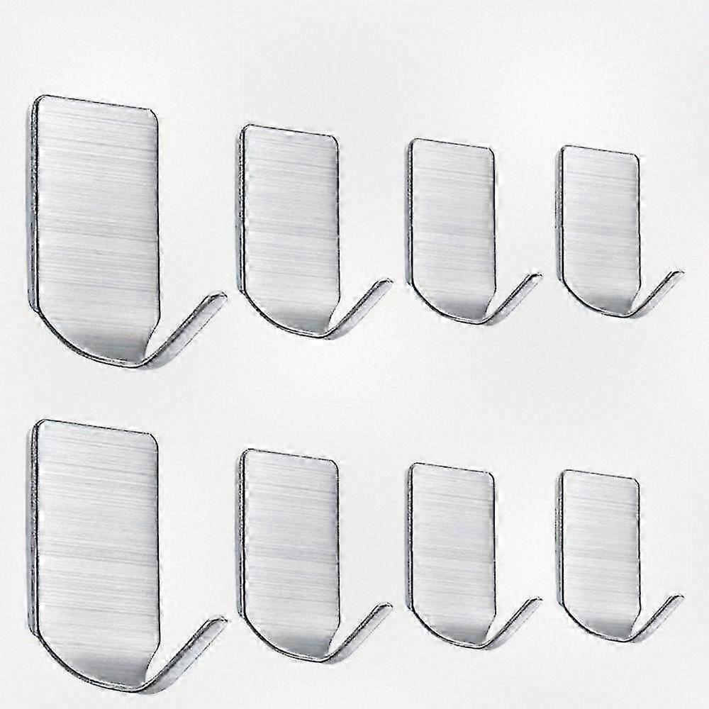 Durable Wall-mounted Towel and Key Hook Set for Home and Kitchen, Includes 8 Strong Holders