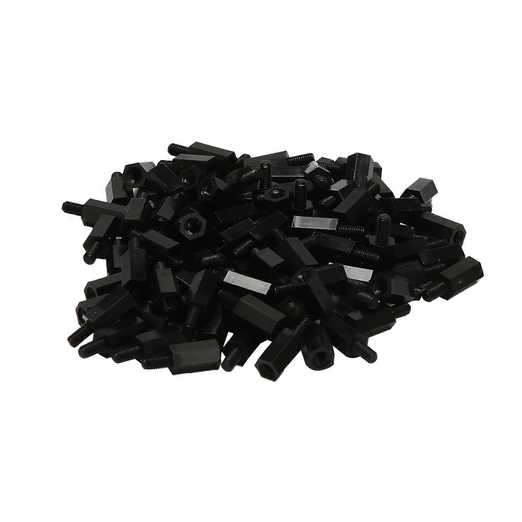 100 Pcs M3 10mm+6mm Nylon Spacer Hex Stand-Off Pillar for Motherboard
