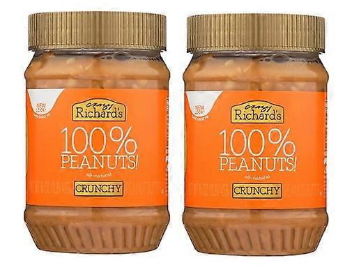 Crazy Richard's 100% Erdnüsse Natürliche Erdnussbutter Crunchy 2er-Pack