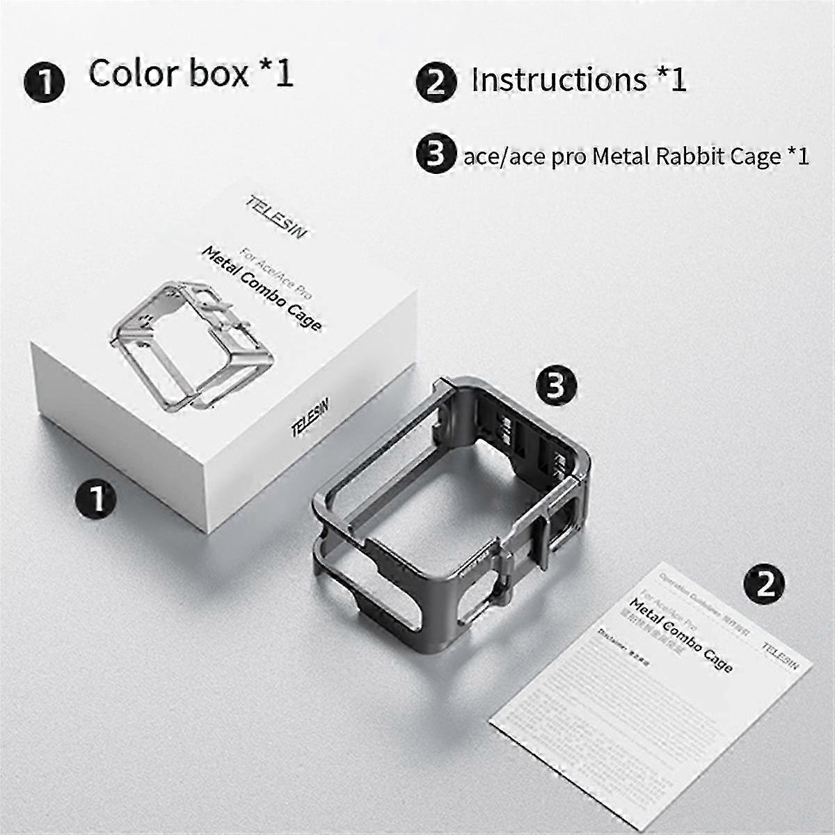 Camera Rabbit Cage for Shadowstone Insta 360 PRO Vertical Quick Release Rabbit Cage Protective Bezel