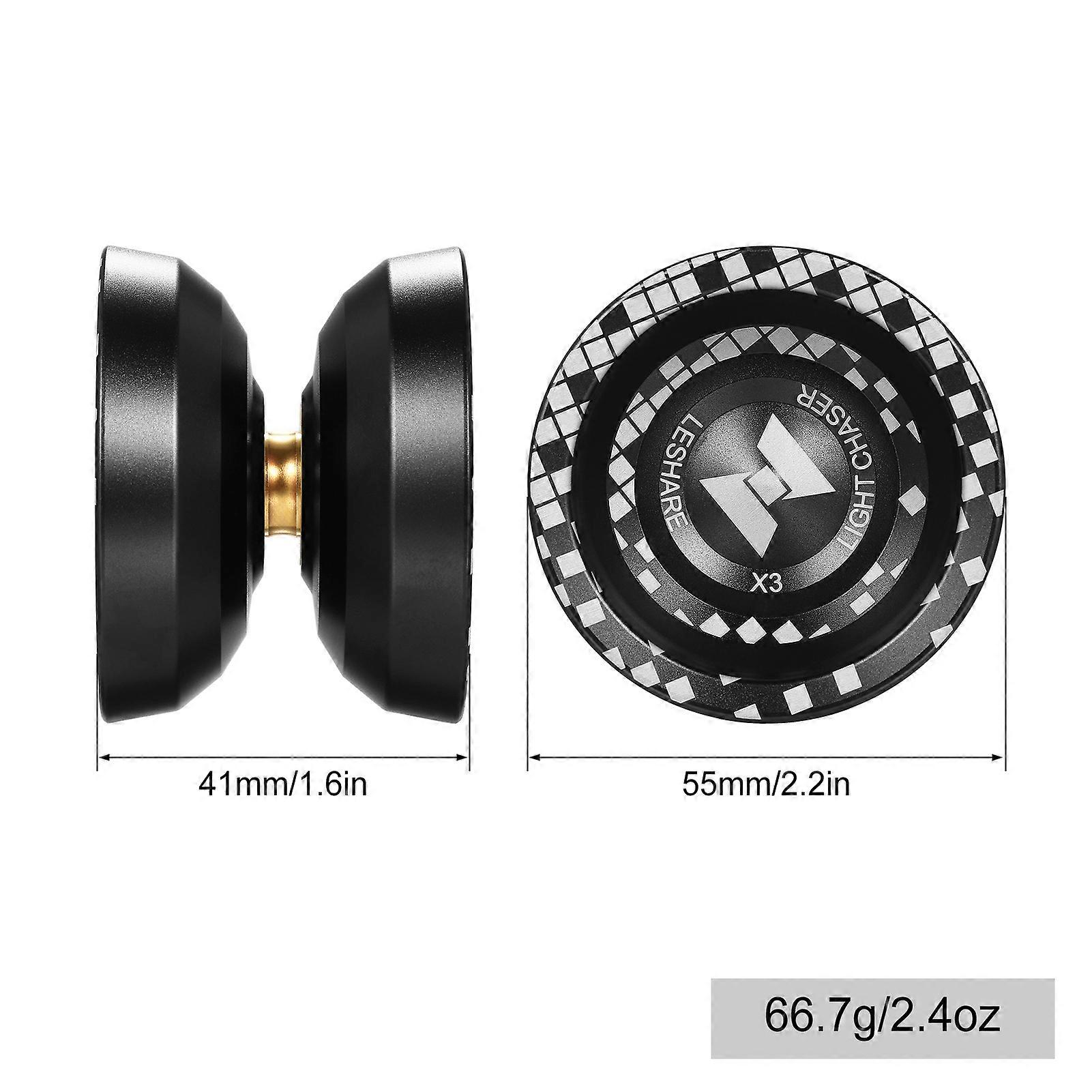 2pcs Professional Yoyoball Aluminum Alloy Responsive Yoyoball with Unresponsive Bearing for Professionals Beginners