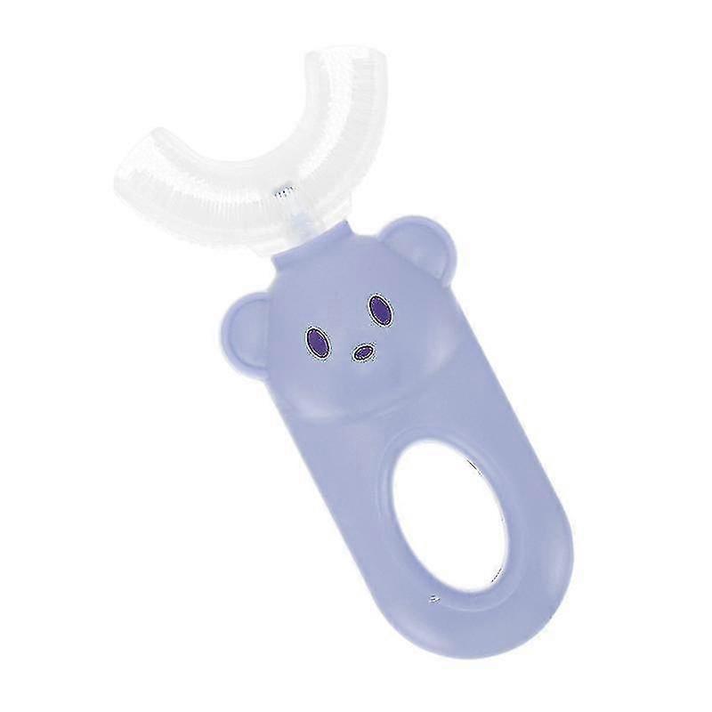 10.8X5.2cm Sky-blue Toothbrushes 1pc Portable U-shape Tooth Brushes Children Toddler Toothbrush For