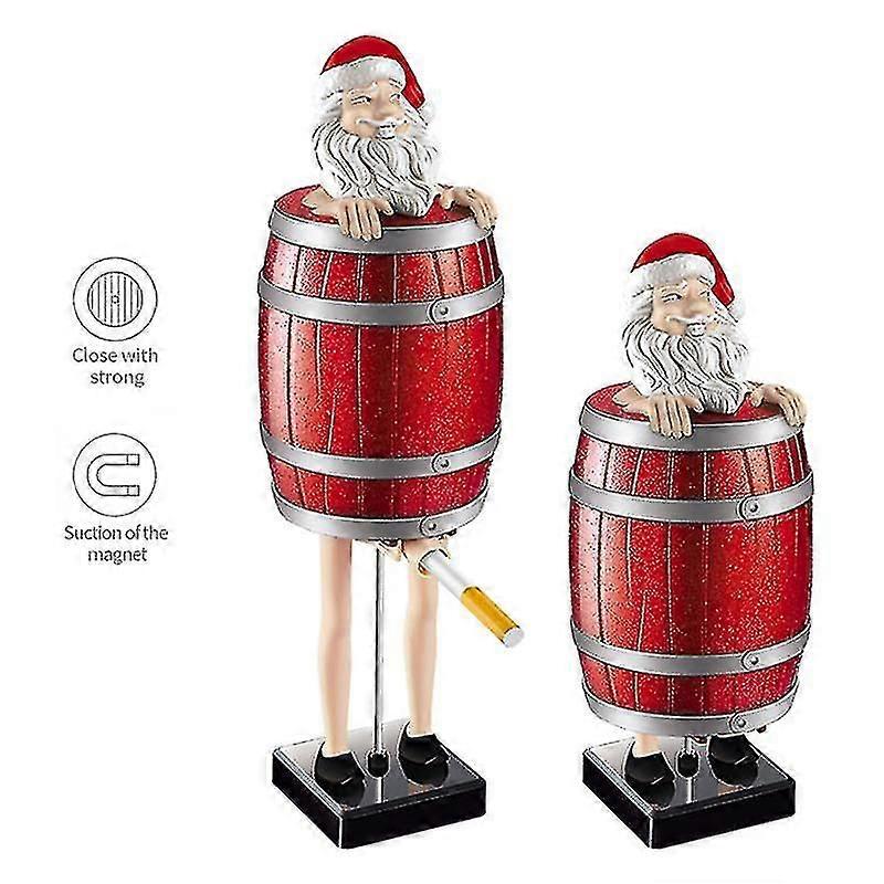 自動サンタクロースシガレットディスペンサーケース、喫煙アクセサリー、面白いギフトのためのポータブルクリエイティブ収納ボックス