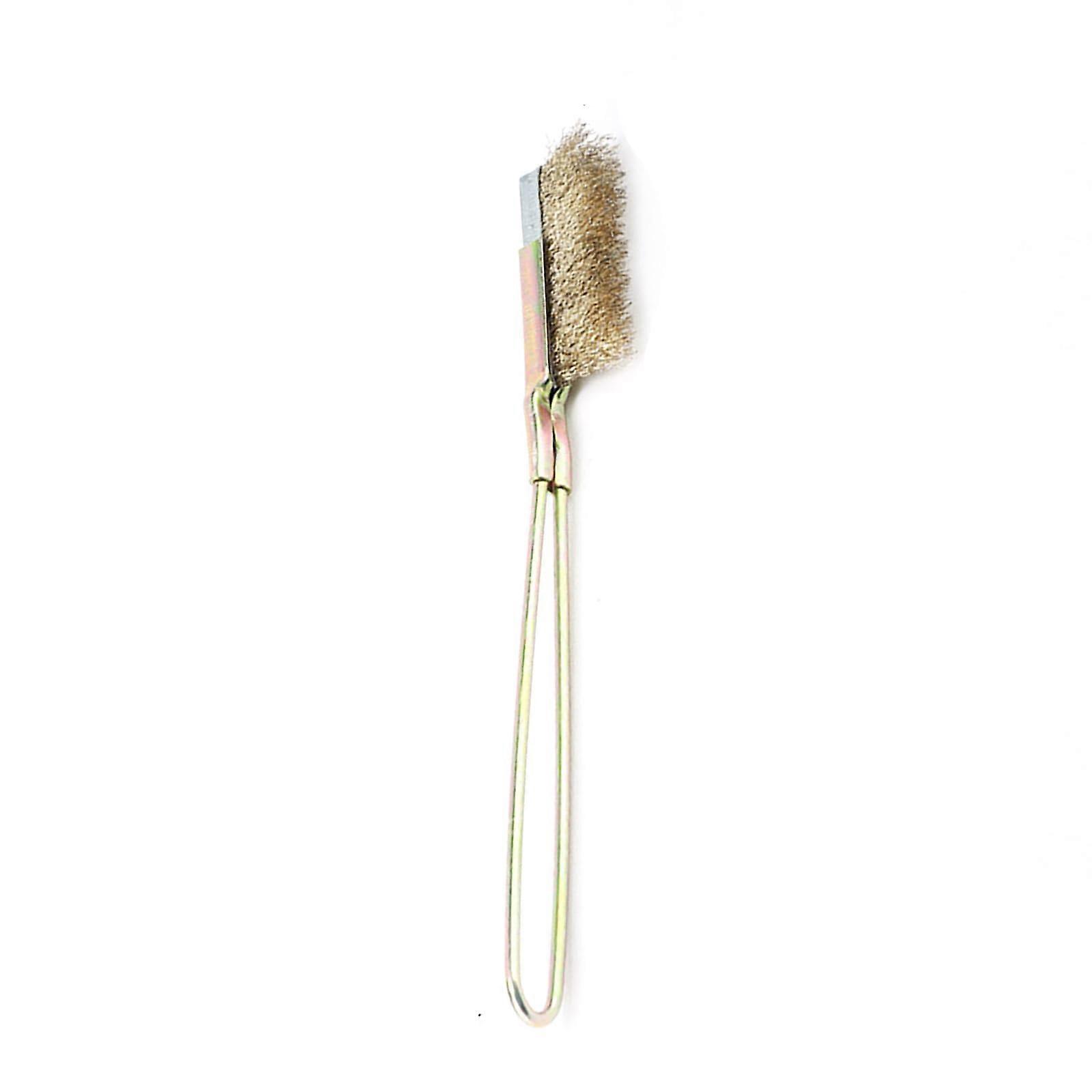 Stainless steel brush with ergonomic parts and handle, portable grill cleaner, suitable for precise cleaning needs B Straight Head Ref: 4970