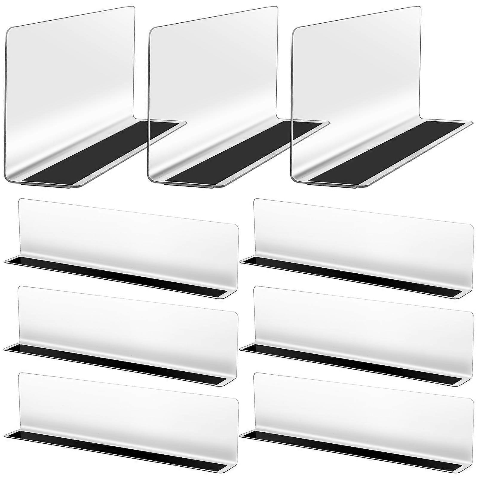 Magnetic Baffles for Organized Displays, and Adaptable to Corners