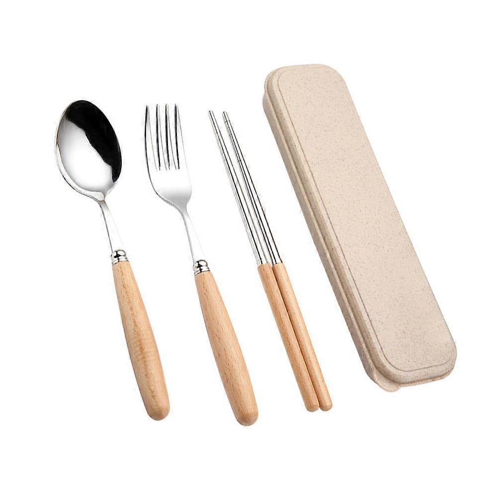 Set with Fork Spoon Chopsticks, Suitable for Everyday Dining Needs