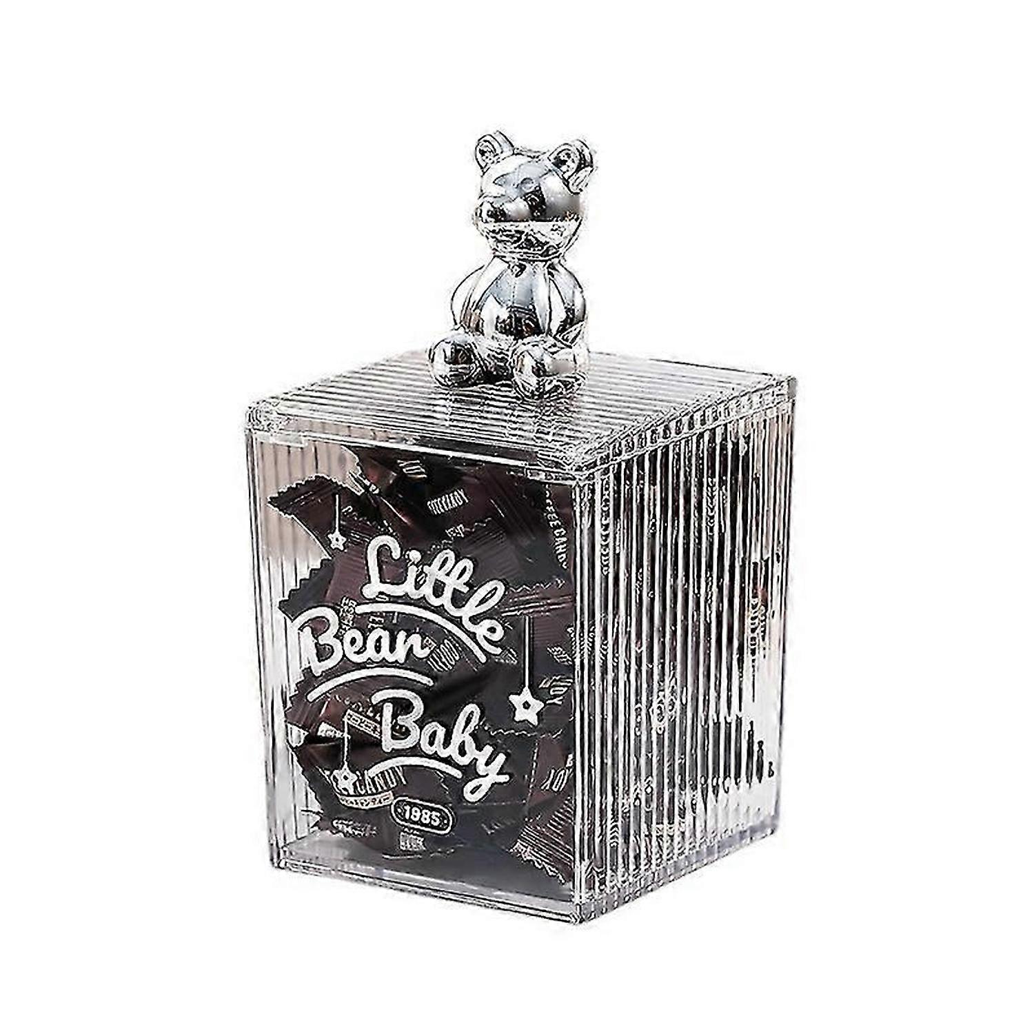 Home desktop dressing table transparent Alec cotton swab box