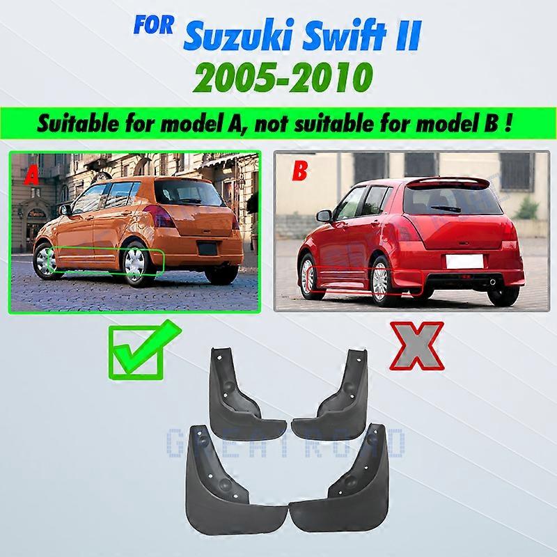 Car Mud Flaps For Suzuki Swift 2 II 2005-2010 Mudflaps Splash Guards Mud Flap Mudguards Fender 2006 2007 2008 2009